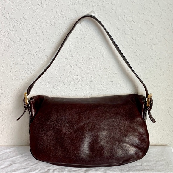 🔴SOLD🔴GUCCI Brown Leather "Britt" Shoulder Bag - Picture 2 of 8